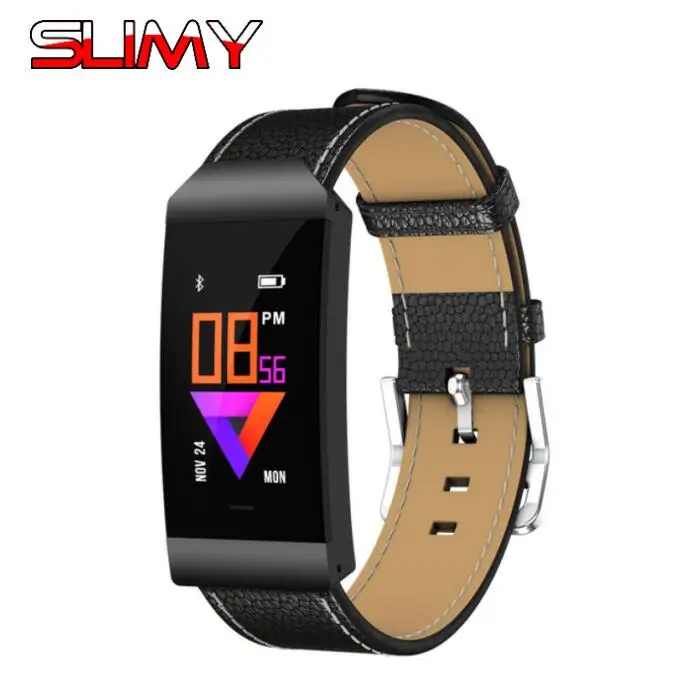 

Slimy Smart Wristband Heart Rate Blood Pressure Smart Bracelet Waterproof Pedometer with IOS Android APP for Sport Fitness