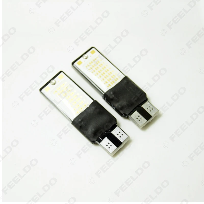FEELDO 2 шт. DC12V T10 194 W5W без ошибок Canbus 5W LED танкетка Side COB автомобильная светодиодная