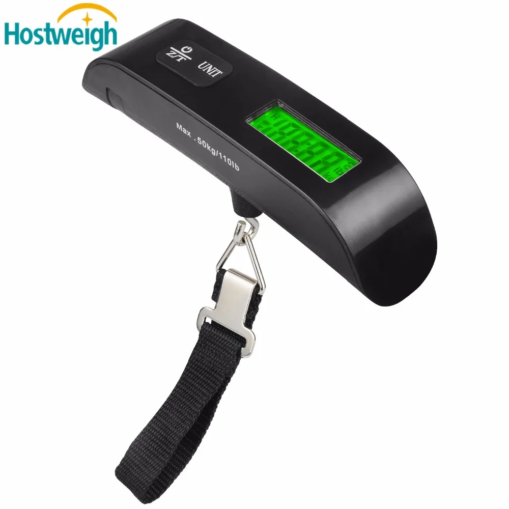 HOSTWEIGH Luggage scale 50kg/10g Travel Gear digital hanging luggage