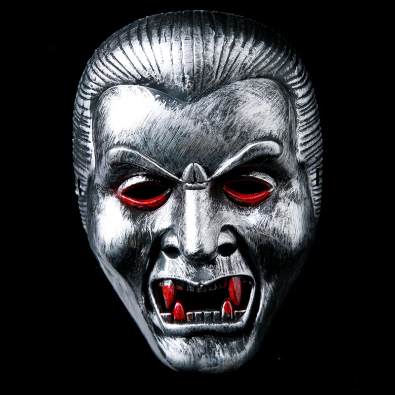 

New vampire face mask Big devil shape plastic masks Halloween intimidation Dracula mask party Chinese zombies masks Qing Dynasty