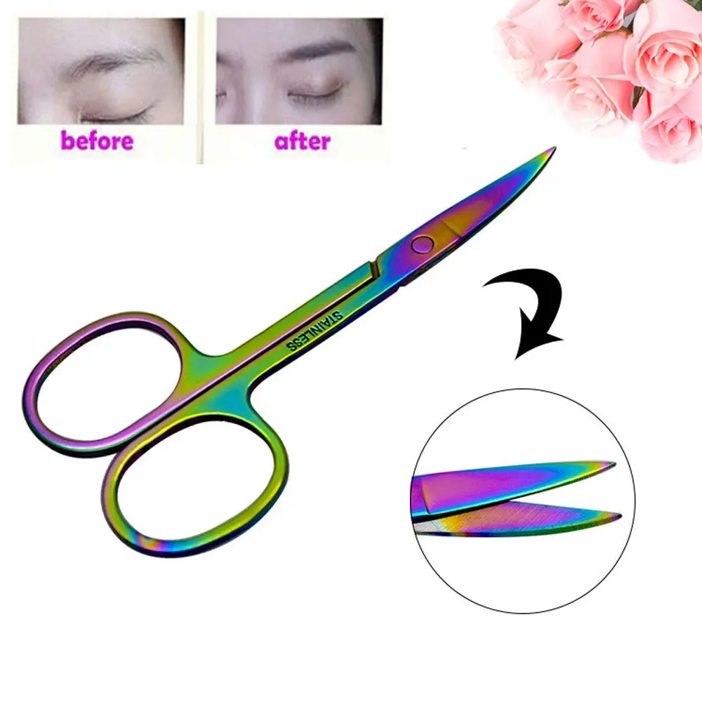 1PC New Fashional Eyebrow Trimmer Scissors Eyebrow Shaver Knife Hair