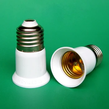 

(5 pieces/lot) ABS Plastic 65mm E27 to E27 Base LED Light Lamp Bulb Adapter Converter Screw Socket