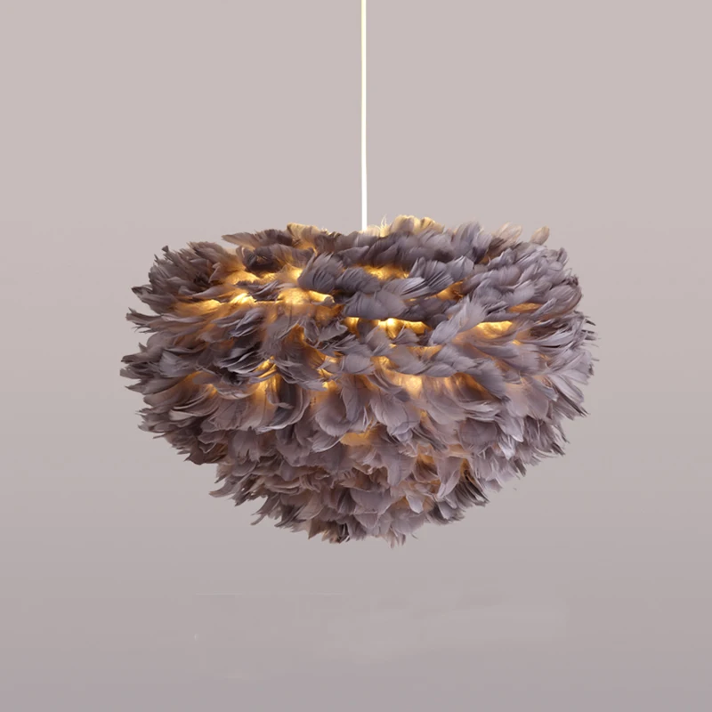 

Modern Flower Feather Pendant Light LED Designer Handing Lamp Foyer Dinning Pendant Lamp Decorative Home Lighting Pendant Lamp