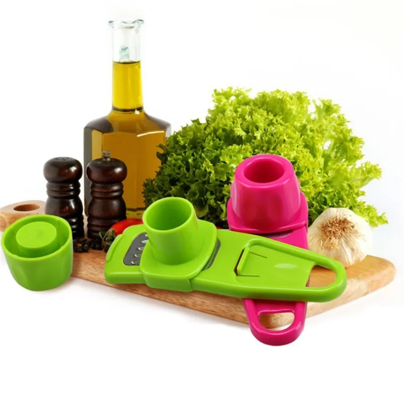 Mini Garlic Chopper Crusher Grater Plastic Garlic Press Kitchen Tool