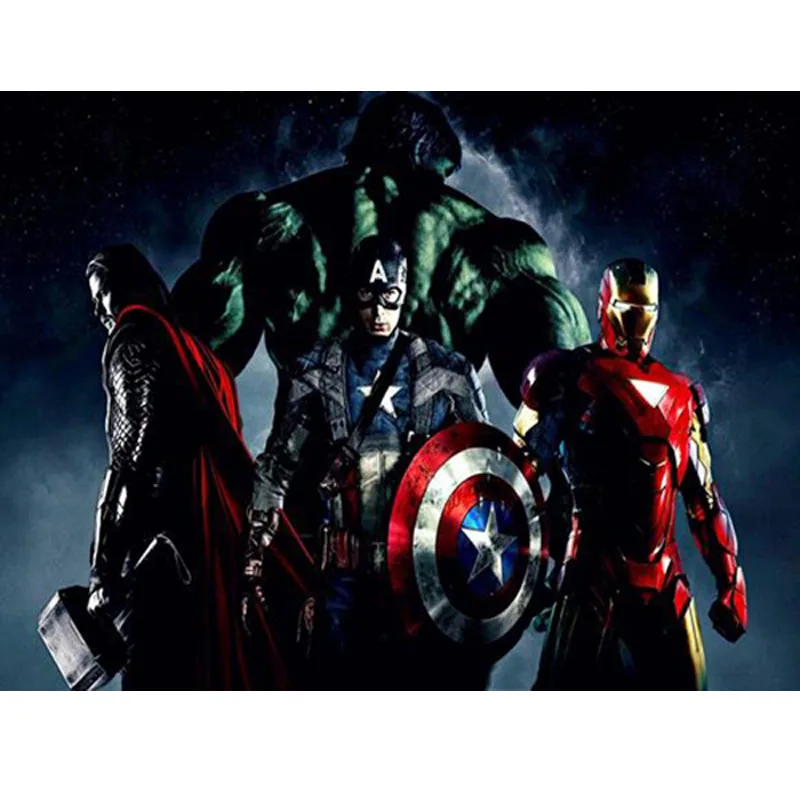 New 5d Diy Diamond Painting The Avengers Comic Full Diamond Embroidery