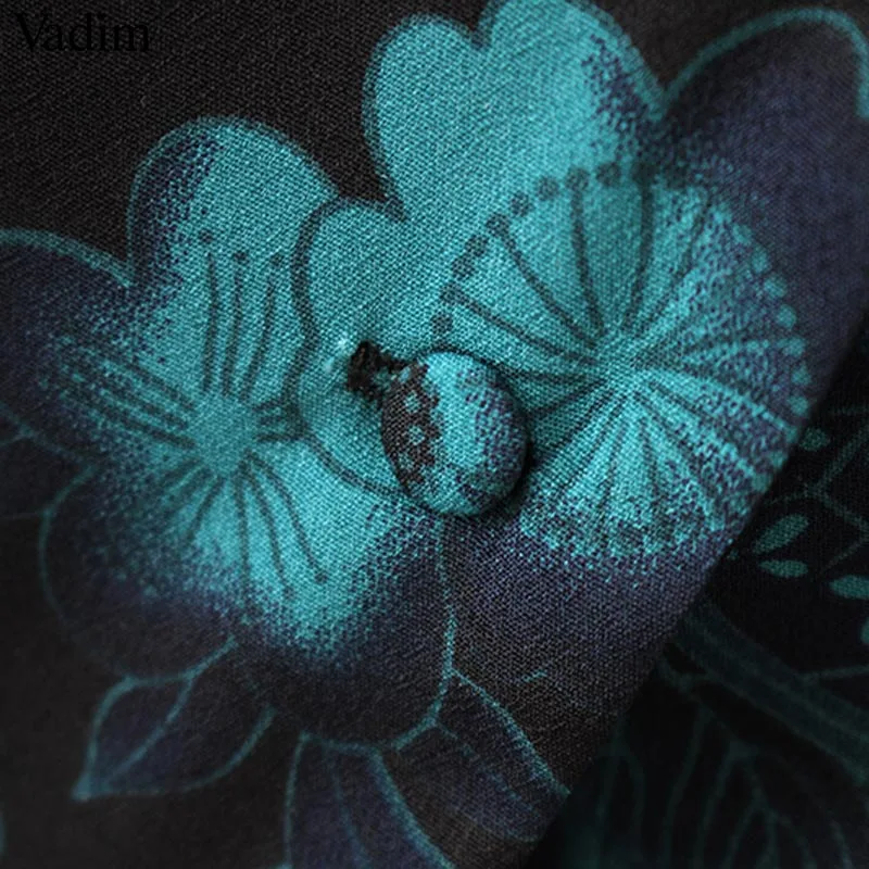 Рубашка Vadim женская винтажная с карманами и длинным рукавом LT2557|Блузки| |