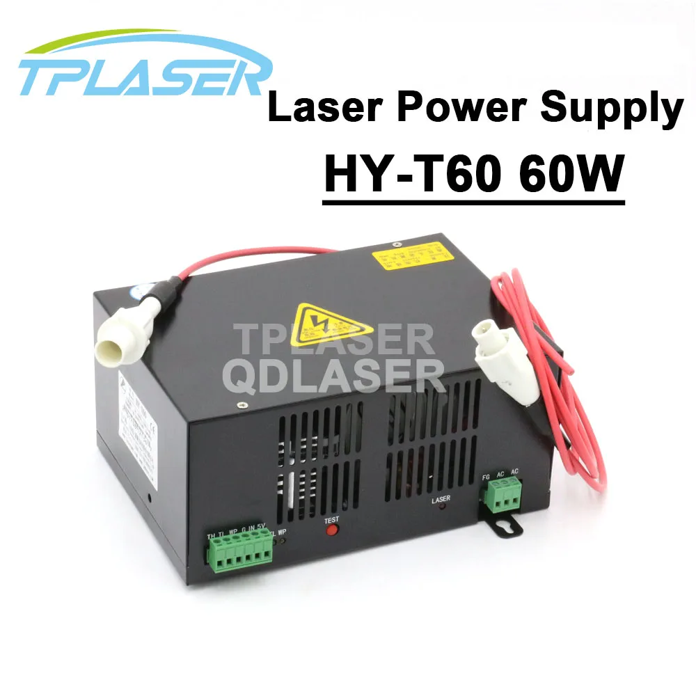 HY-T60 Co2 Laser Power Supply 60w For Laser Engraving And Cutting machine