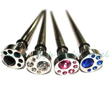 Серьги-гвоздики крутые Поддельные кольца для ушей Эспандер для ногтей заводская цена разные логотипы смешанный дизайн черные мужские длинные серьги