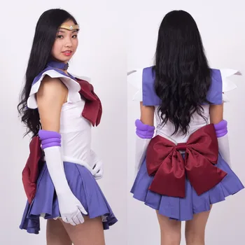 

Halloween Party Sailor Moon Sailor Saturn Tomoe Hotaru Fighting Uniform Anime Cosplay Costme