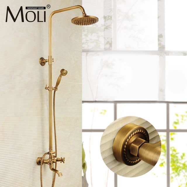 Rain Shower Faucets Antique Br Tub Faucet With 8 Inch Rain Shower Faucets Antique Br Tub Faucet With 8 Inch Head Hand
