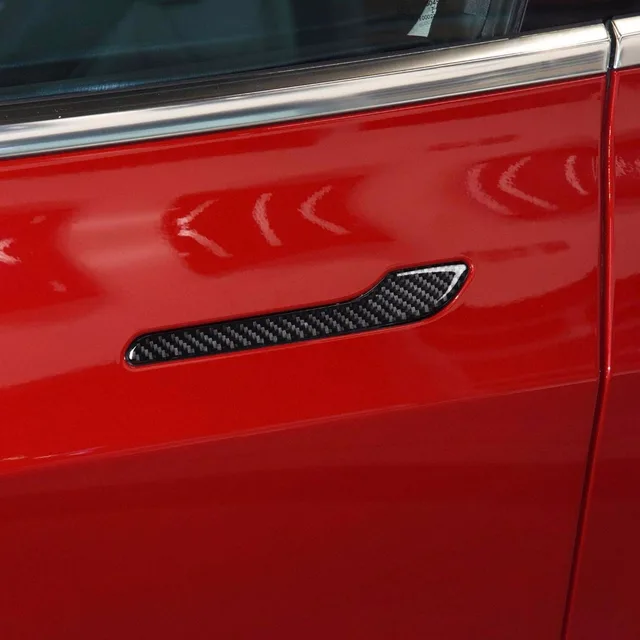 Carbon Door Handle Wrap Set Tesla Model 3 4 Pieces Order Online