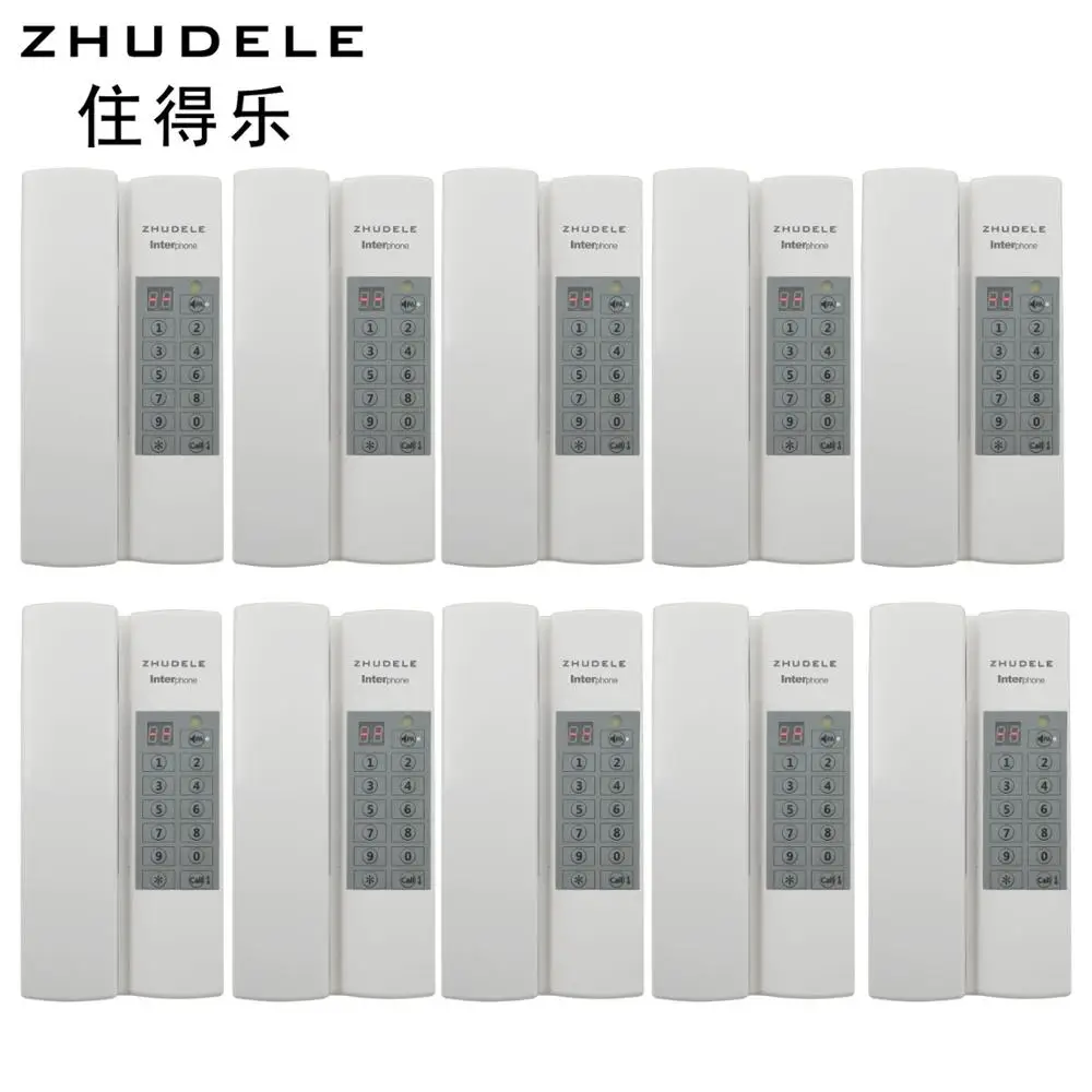 

ZHUDELE Multi-functions Safe&Comfortable school Interphone ,10-way audio intercom system,Public intercom ,Confidentiality