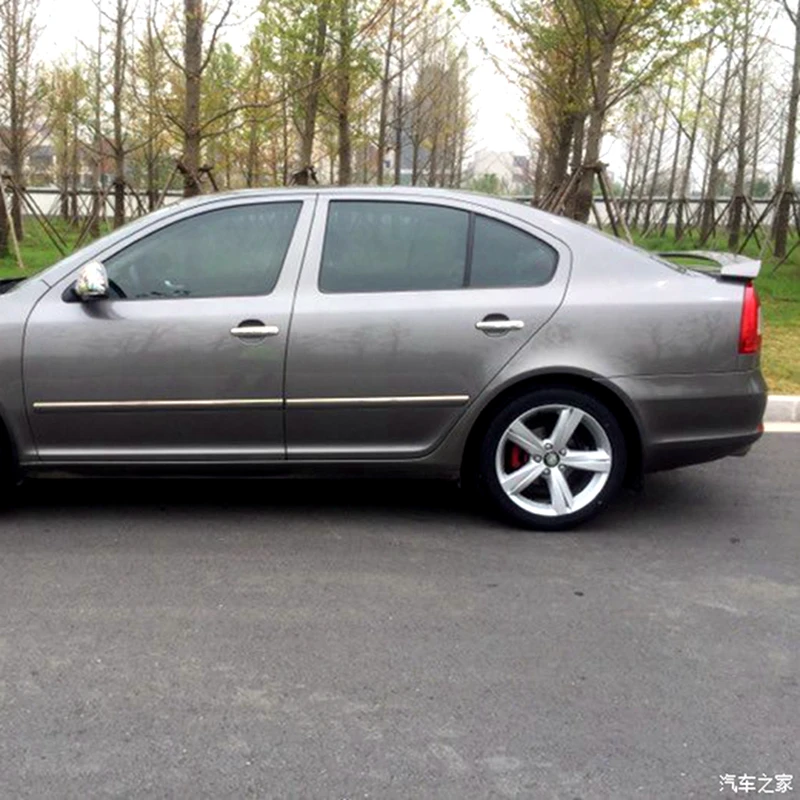 Для Skoda Octavius спойлер 2006- Высокое качество абс материал автомобильное заднее крыло праймер цвет задний спойлер для Skoda Octavia