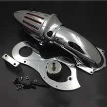 Chrome kit filtro de entrada ar da motocicleta mais limpa para honda shadow 600 vlx600 1999