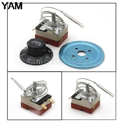 

Temperature Control Switch AC 220V 16A Dial Thermostat Temperature Control Switch For Electric Oven 50-300 C M126 hot sale