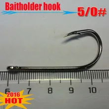 Горячие рыболовные Крючки baitholder Размер: 5/0#, количество: 100 шт./лот высокое качество, высокая твердость крючка