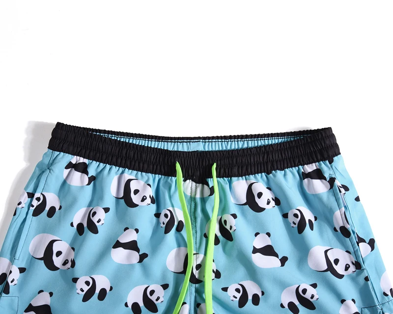 Quick-drying Shorts Beach Womens Panda Printed Drawstring Elastic Tape Loose Board Shorts Bermuda 2019 Summer Holiday Seaside Quick-drying Shorts Beach Womens Panda Printed Drawstring Elastic Tape Loose Board Shorts Bermuda 2019 Summer Holiday Seaside