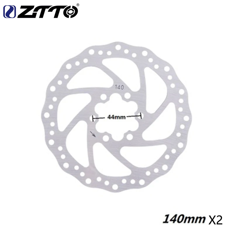 ZTTO велосипедные тормозные детали 6 дюймов дисковый тормоз велосипедный роторный диск для MTB велосипеда части 120 мм/140 мм/160 мм/180 мм/203 мм ротор mtb диск - Цвет: Disc-140mm 1 pair