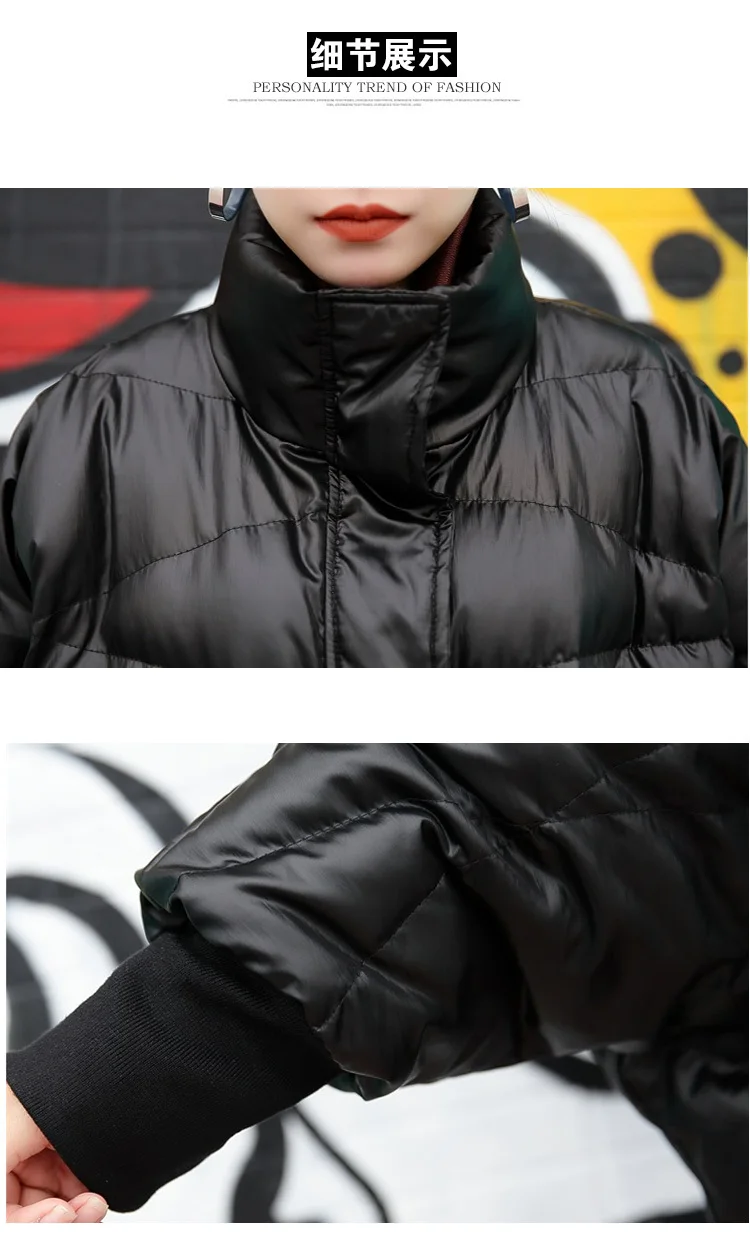 Женская парка в стиле милитари, Толстая теплая верхняя одежда с рукавом летучая мышь размера плюс, зимнее пальто из хлопка, Женская Стеганая куртка Okd537
