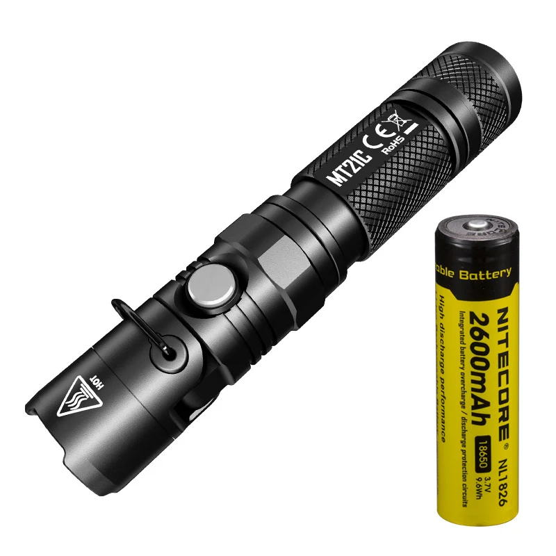 Nitecore mt21c ультра яркий маленький прямой многофункциональный вращающийся на 90 градусов яркий Магнитный всасывающий фонарик - Испускаемый цвет: MT21C x NL1826