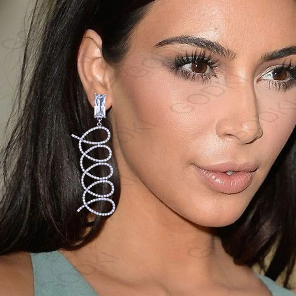 

GODKI 65mm Dance Belt Luxury Full Micro Cubic Zirconia Women Bridal Engagement Earring Jewelry Addiction