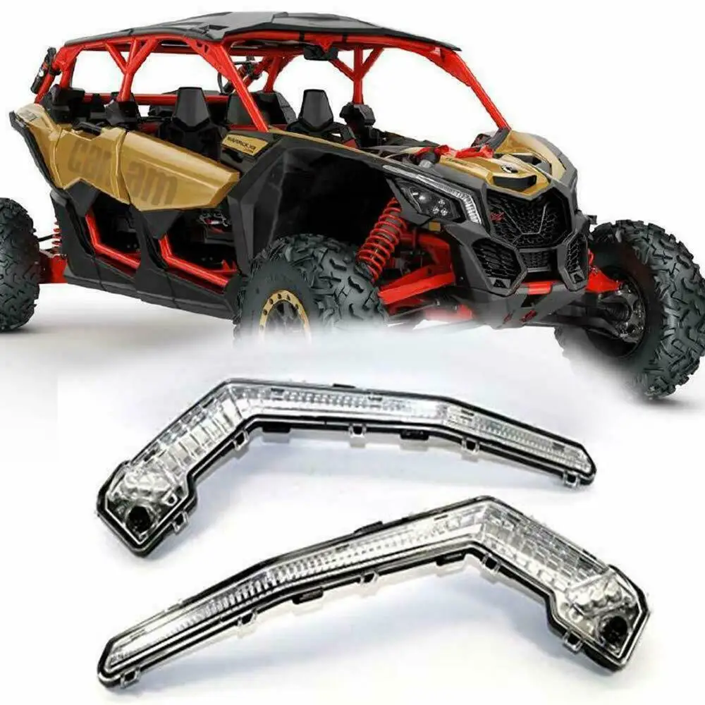 

KEMiMOTO UTV Front Signature Light Set for Can Am Maverick X3 Max R for Can Am Maverick X3 R XDS XRS Turbo 2017 2018