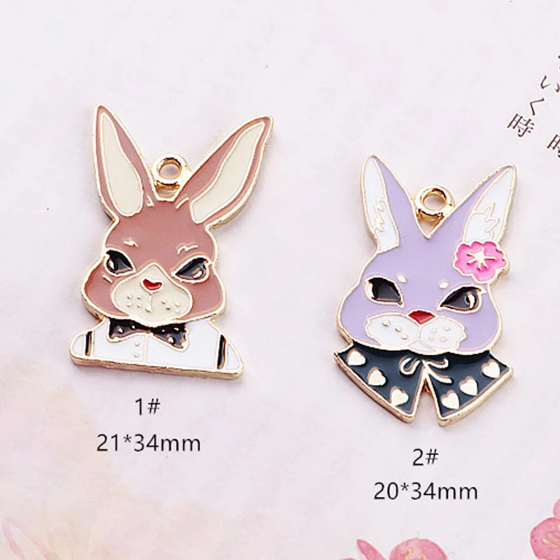 DIY Jewelry Findings Alloy Hang Earings Bracelet Necklace Pendant Cartoon Noble Rabbit | Украшения и аксессуары