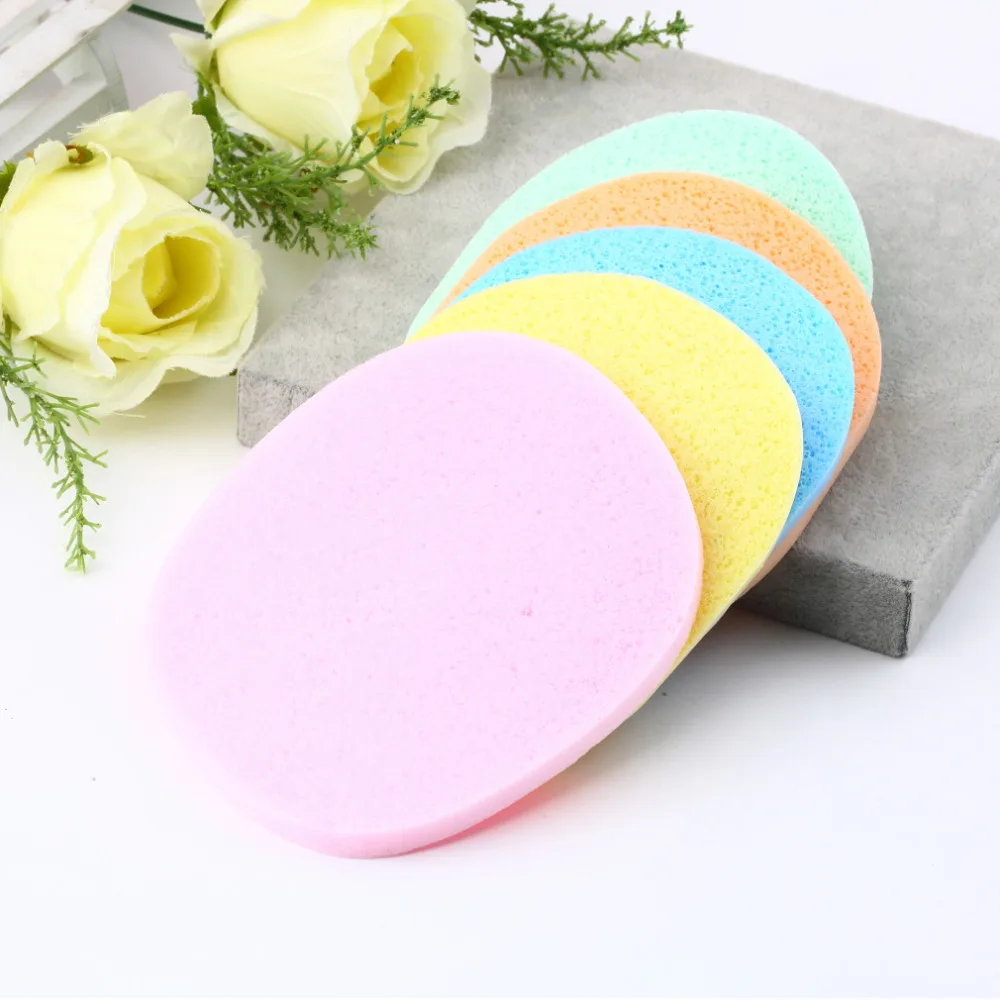 4 Pcs Cosmetic Puff Compressed Cleansing Sponge Facial Cleanse Washing
