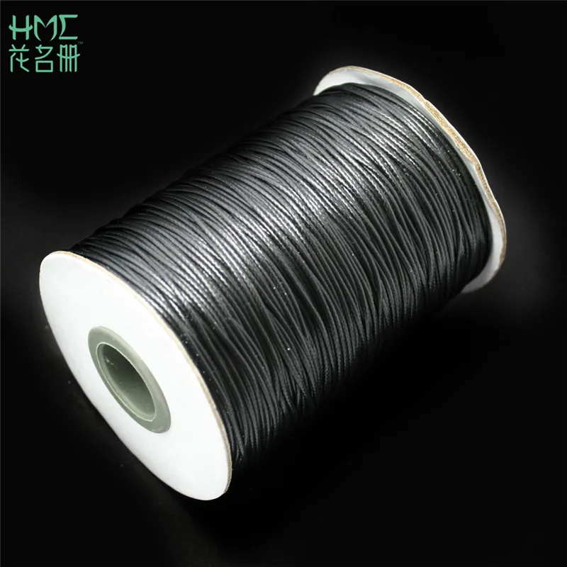 Waxed Beading Thread Cotton Cord Rope 1mm 15meters for DIY Fashion Jewelry Findings Necklace Rope Bead Fit Bracelet,cotton rope,waxed cord