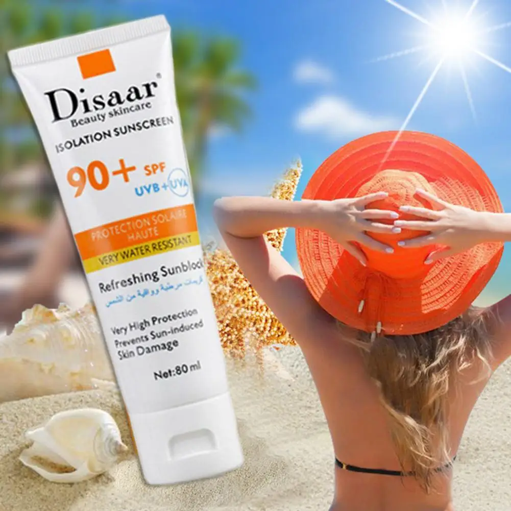 Facial Body Sunscreen Cream Waterproof Sunblock Skin Sun Protective Cream...