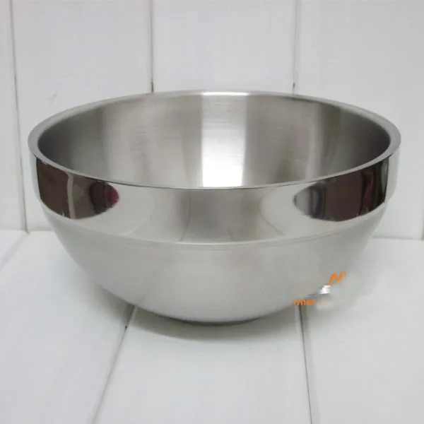 kitchen accessories Large double layer stainless steel salad bowl