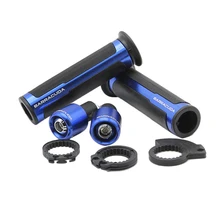 7/" Мотоцикл с ЧПУ резиновая обмотка руля концы Набор для Yamaha NVX155 150 125 Aerox155- ручная акустическая система концевые гелевые ручки