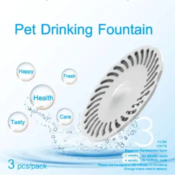 

Pet Water drinkingFountain Filters 3 Pcs/Set Replacement Filter for Pet Fountain Dog Cat Water Dispenser Activated Carbon Filter
