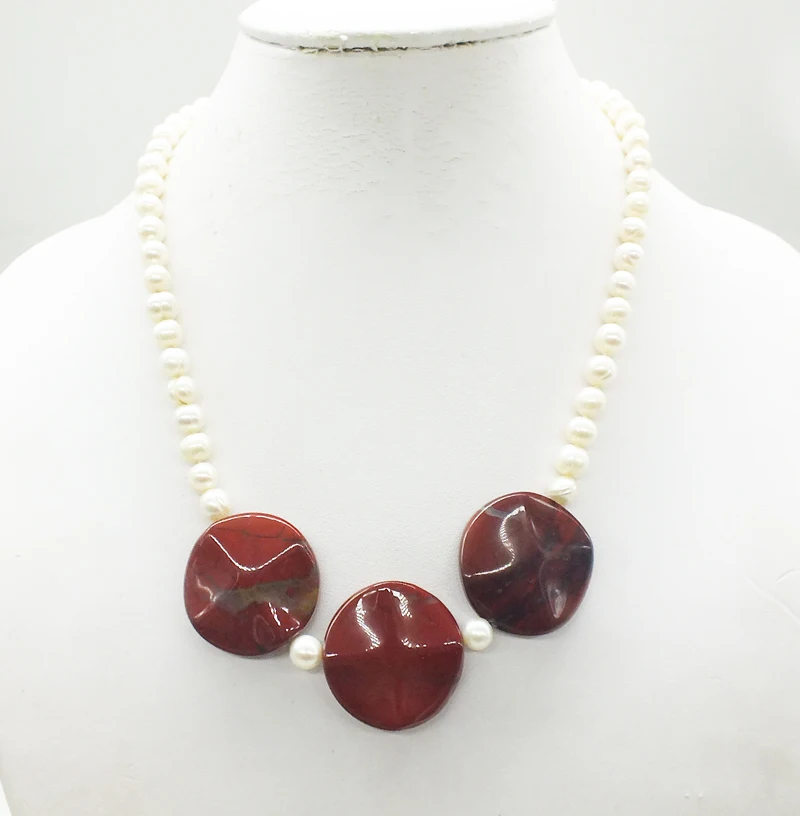 

2019-1-8-932# 6MM Natural Freshwater Pearl Necklace 18"