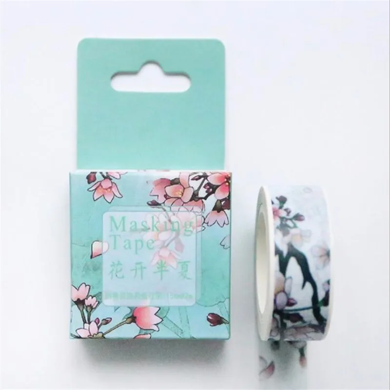 Kawaii Flower Fall Blow декоративная Васи Лента Скрапбукинг Сделай Сам Маскировочная
