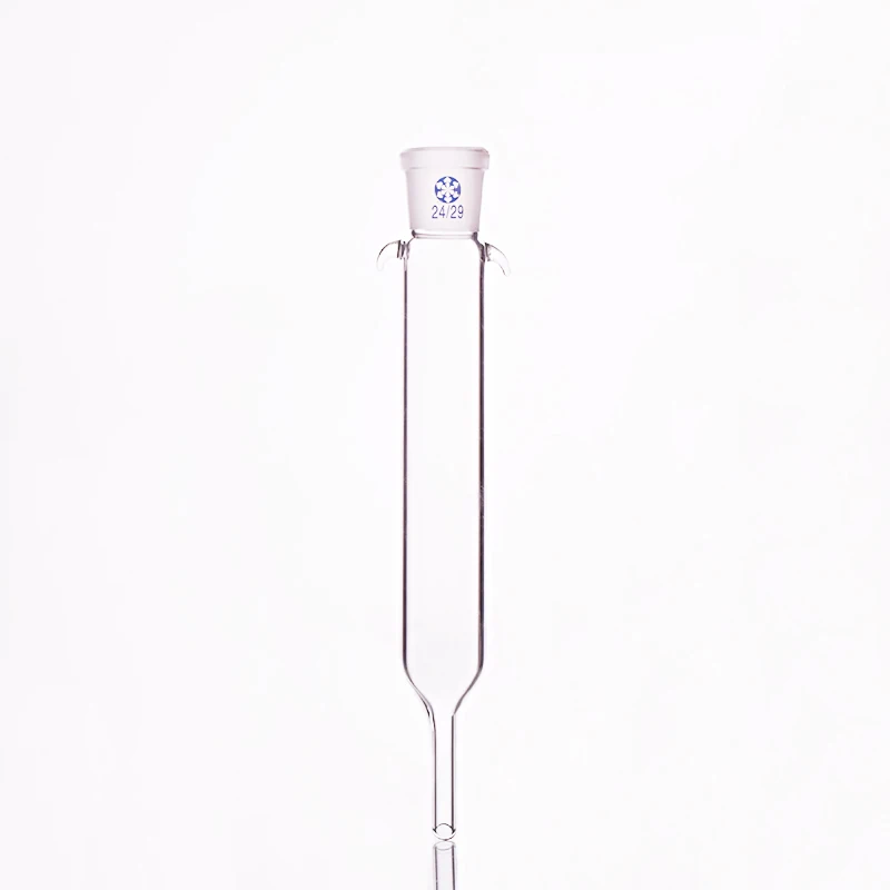 Sandless plate flash column,O.D.30mm,Effective length 150mm,With ground mouth 24/29,No piston,Chromatographic analysis column Sandless plate flash column,O.D.30mm,Effective length 150mm,With ground mouth 24/29,No piston,Chromatographic analysis column