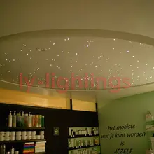 Мини DIY звезда потолок волоконно-оптический свет комплект для украшения спальни Рождество Свадебная вечеринка светильник из оптоволокна 5 Вт RGB 150 волокон