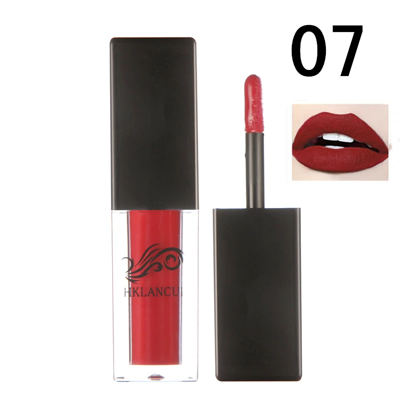 12 Colors Lips Gloss Makeup Waterproof Lipgloss Matte Velvet Liquid Lipstick Make up Maquiagem Lip Blam Cosmetics Tools - Цвет: 1803-7