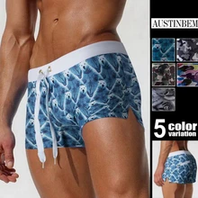 AUSTINBEM Популярный бренд Для мужчин купальники камуфляжным принтом Одежда заплыва шорты-боксеры Beach Surf Пляжные шорты для будущих мам Мужские Шорты для купания Для Мужчин's Купальники для малышек брендовые купальники