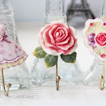 Корейская версия пасторальной любви розы юбка Смола пальто крючки крючок декоративные аксессуары для дома