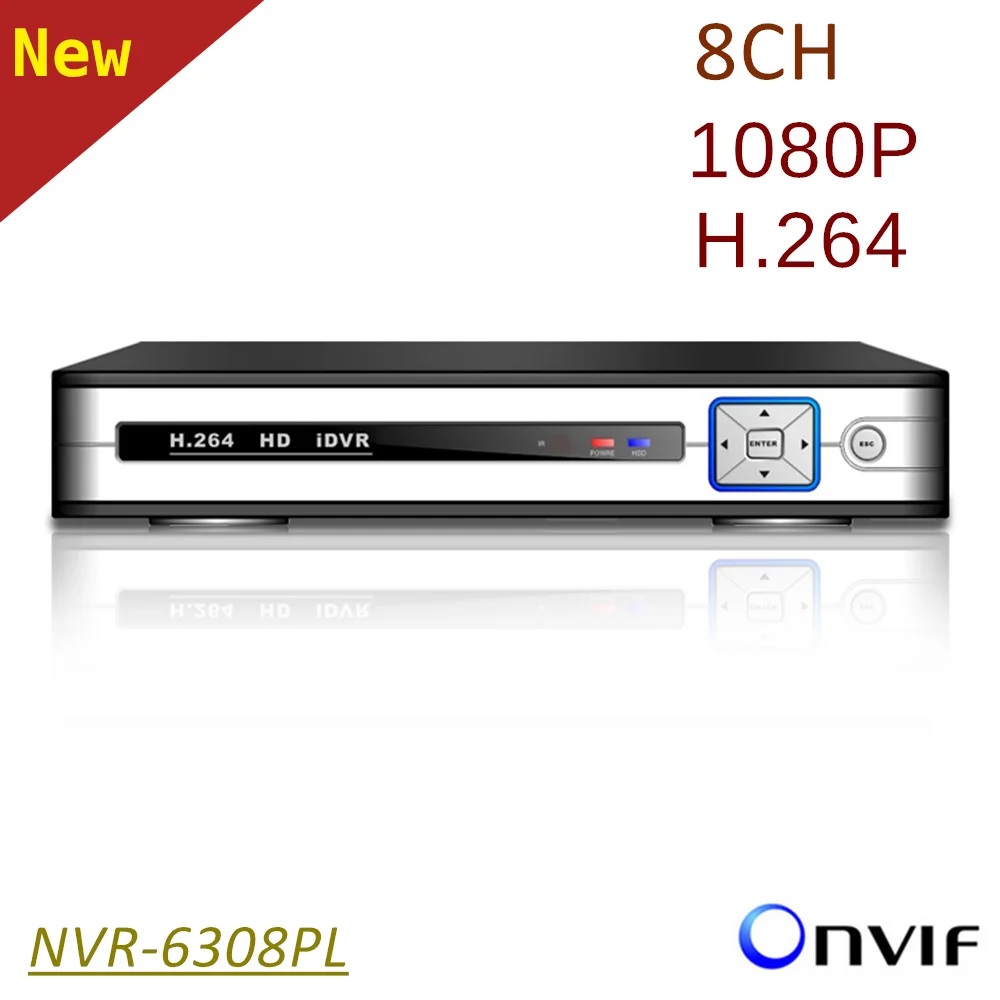 

ElitePB 8ch NVR HD1080P H.264 1 sata CCTV IP Network Video Recorder Support Onvif and motion detection Mobile monitor p2p