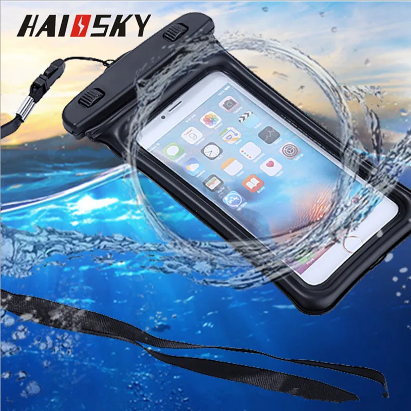 Haissky Float Waterproof Bag Case For iPhone X 8 7 6 6s Plus 5 5S