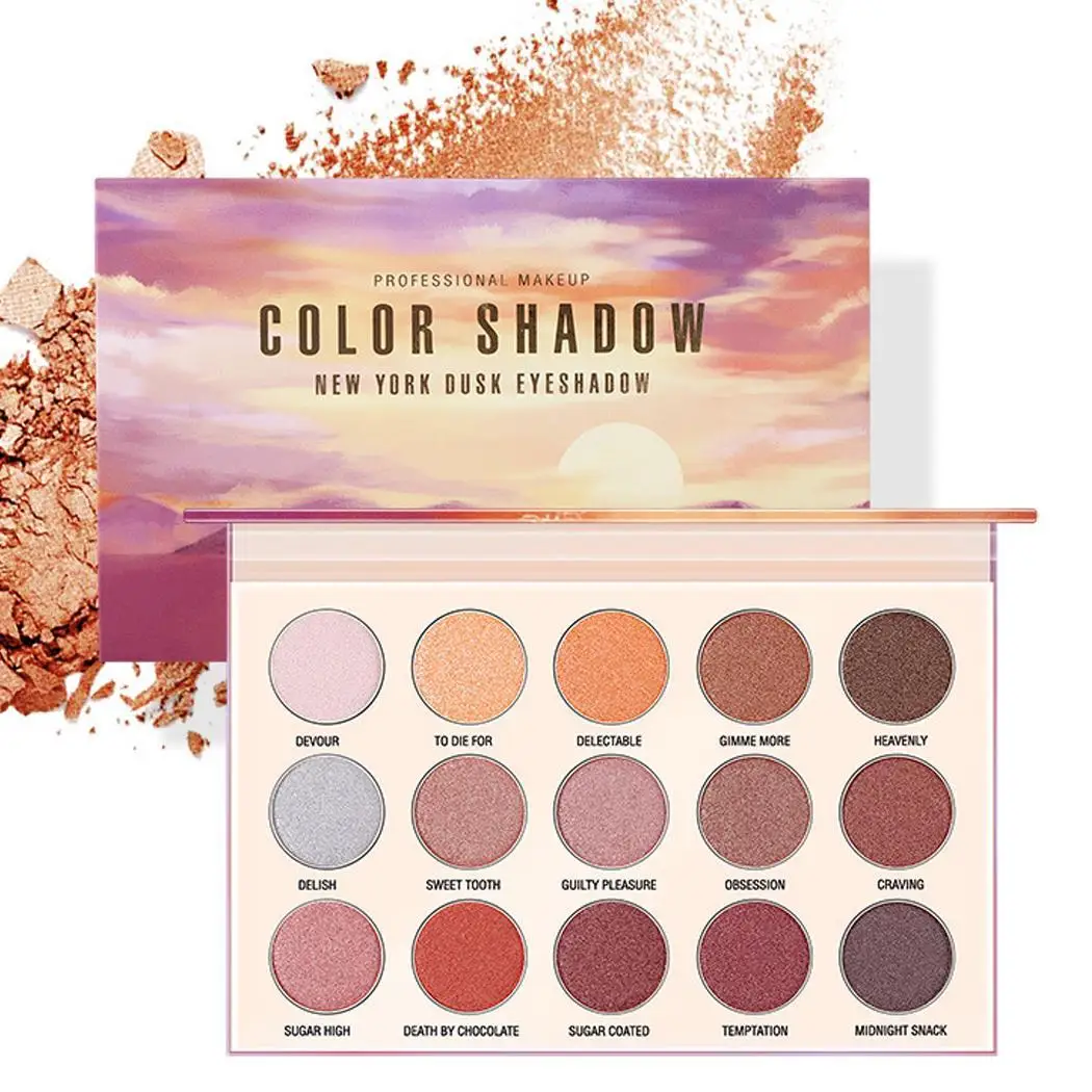 

Portable 15 Colors Long-Lasting Eye Shadow Makeup Plate Powder Colors/Box Plate Eyeshadow Palette China