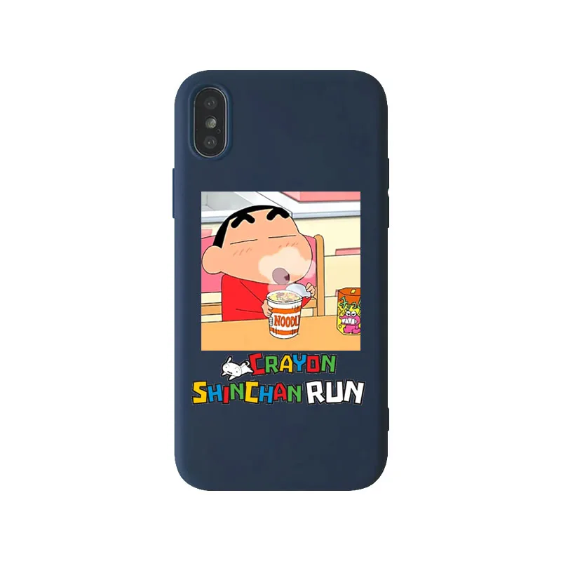 Японский комикс Crayon Shin-chan чехол для телефона мягкий ТПУ Забавный чехол для iPhone 11Pro XS MAX 8plus 6s 7plus Защита оболочки - Цвет: TPU