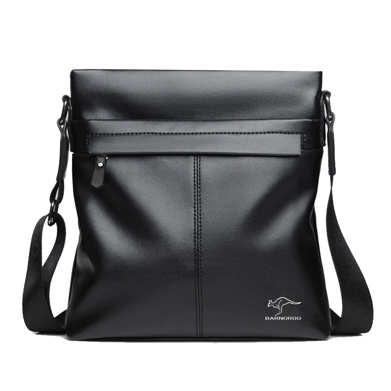 

2018 new pu leather men bag vintagae business messenger bag casual style crossbody bag and large capacity travel shoulder bag