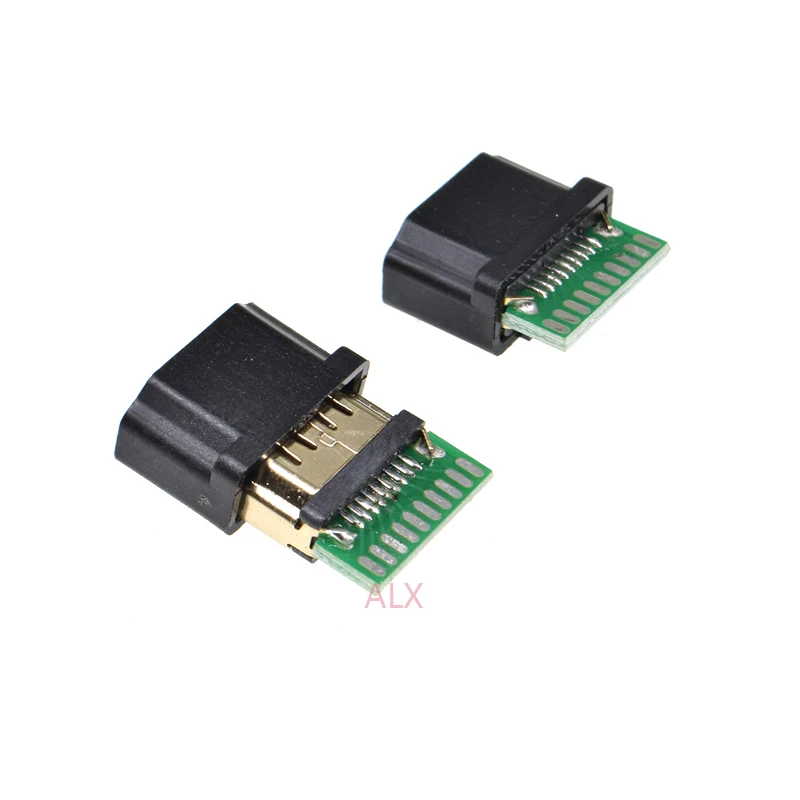 5 шт. 19PIN 19P HDMI Женский Джек/разъем с печатной платой припоя типа с пластиковой оболочкой