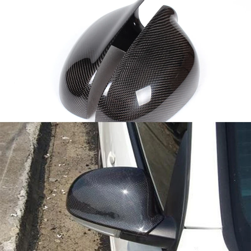 ФОТО For Volkswagen VW Golf 5 Real Carbon Fiber Mirror Cover 2005 2006 2007 (not replacement)