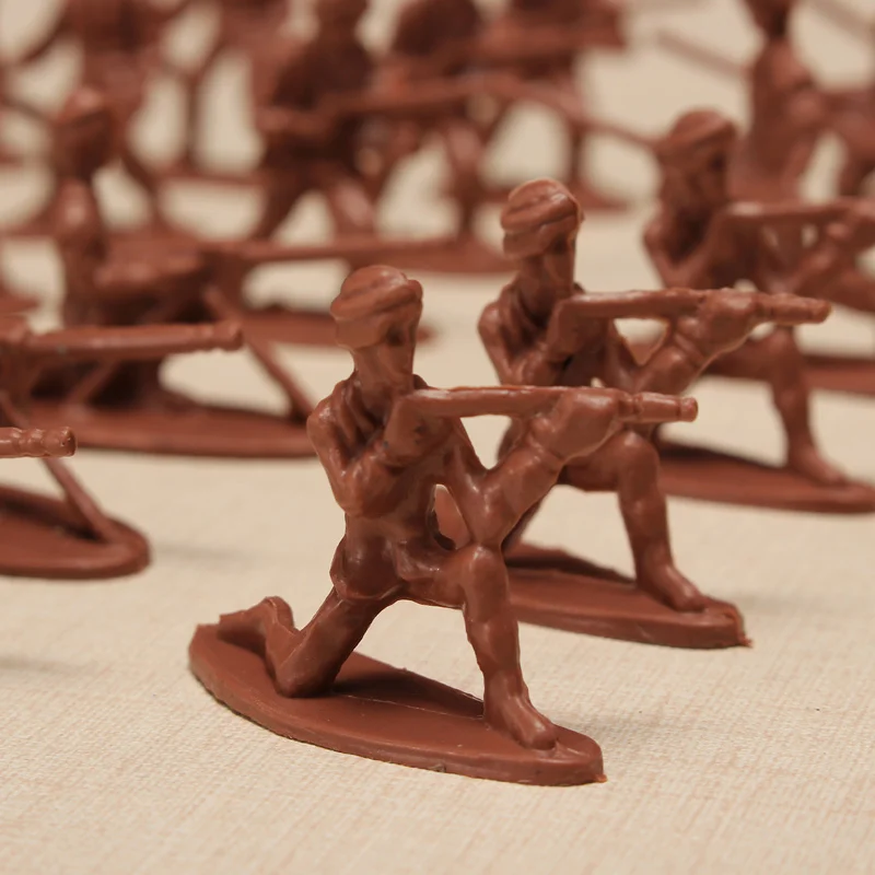 

998-1 100PCS 3.5cm Mini Soldier Battle War DIY Scene Model Hobbies Figures Toys For Kids Childern Dolls Toy