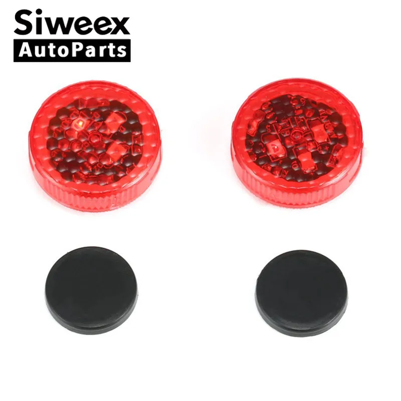 2pcs Car Red Led Door Safety Warning Anti Collision Lights Led Door Safety Warning Anti Collision