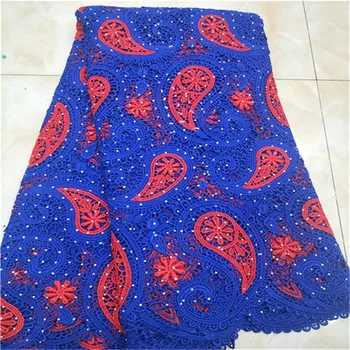 

2019 New African Swiss Voile Lace High Quality African Guipure Lace Fabric With Stones Embroidered Lace Fabric For Party